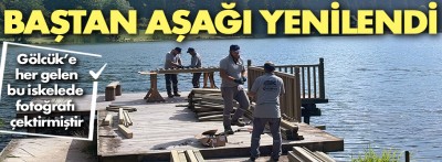 Gölcük'ün meşhur iskelesi baştan aşağı yenileniyor