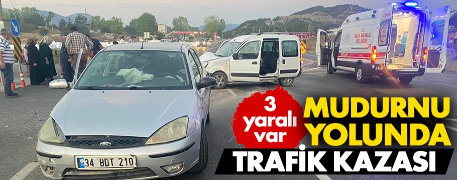 Bolu'da trafik kazası: 3 yaralı var