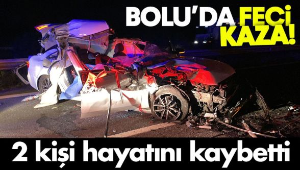 Bolu'da feci kazada 2 kişi hayatını kaybetti