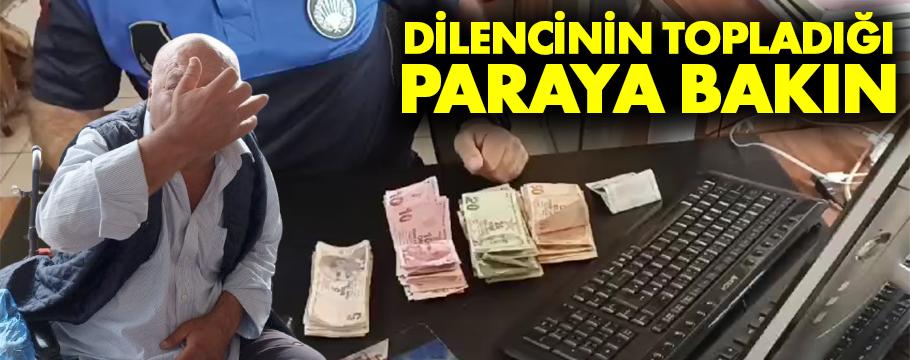 Bolu'da dilencinin 1 saatte topladığı para şaşkına çevirdi