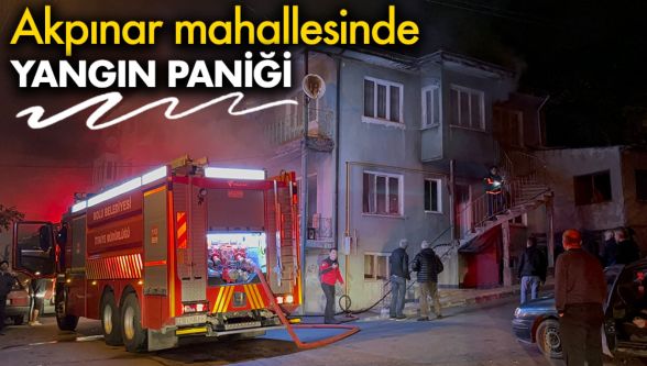 Bolu'da 3 katlı evde yangın çıktı