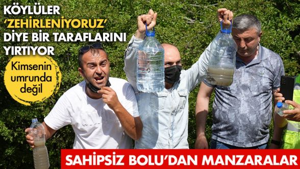 İşte Bolu'da ölüm akan dere köylüyü ne hale getirdi