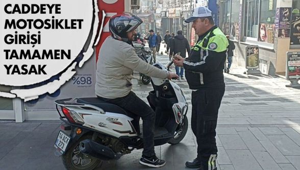 İzzet Baysal Caddesine motosiklet girişi yasaklandı