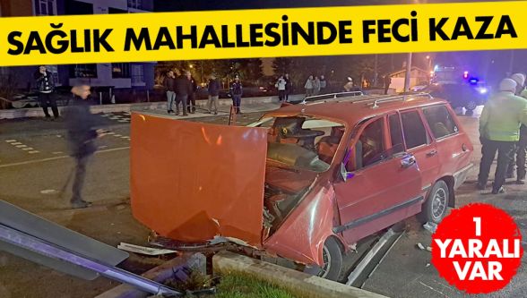 Sağlık mahallesinde sıkışmalı trafik kazası