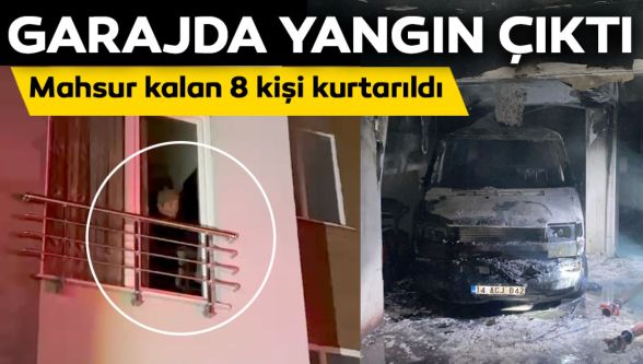 Apartman garajında yangın çıktı: 2 araç yandı