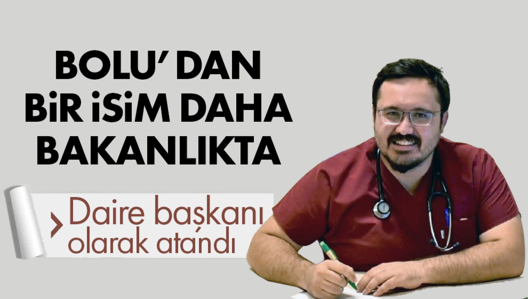 Bolu'dan daire başkanlığına atandı