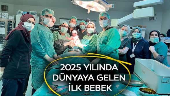 Bolu'da 2025 yılının ilk bebeği gözlerini açtı