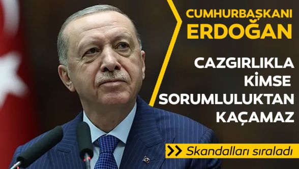 Cumhurbaşkanı Erdoğan, CHP'nin skandallarını sıralayarak eleştirilere cevap verdi