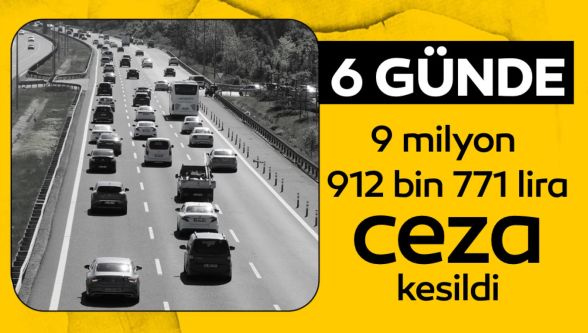 Bolu'da bayram haftasında sürücülere 9 milyon lira ceza