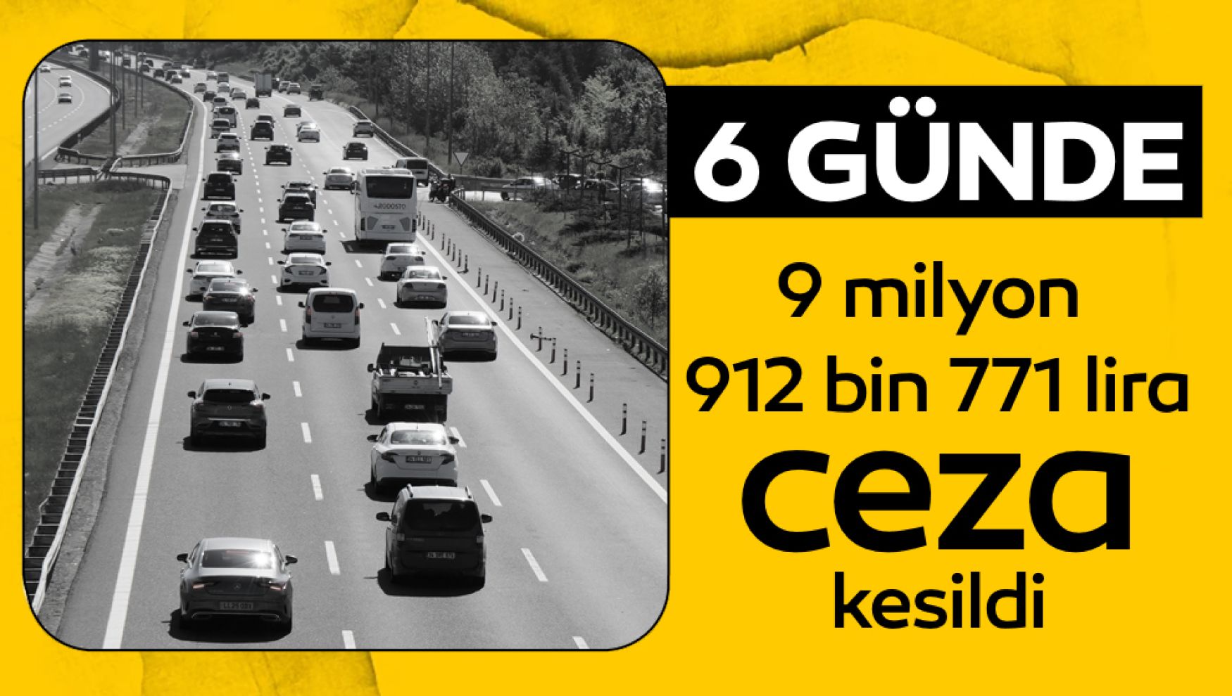 Bolu'da bayram haftasında sürücülere 9 milyon lira ceza