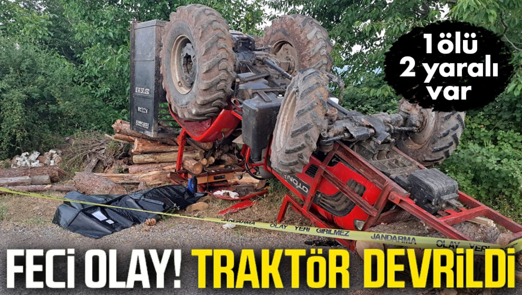 Bolu'da feci traktör kazası: 1 ölü 2 yaralı