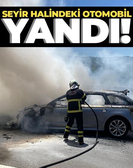 Bolu Dağı geçişinde otomobil küle döndü