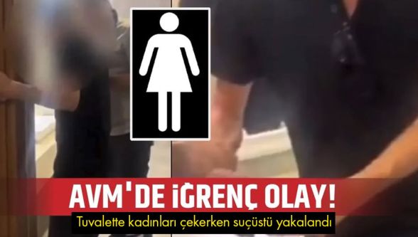 Bolu'da 14 Burda AVM tuvaletinde skandal olay