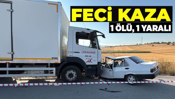 Bolu'da feci kazada 1 kişi öldü 1 kişi yaralandı