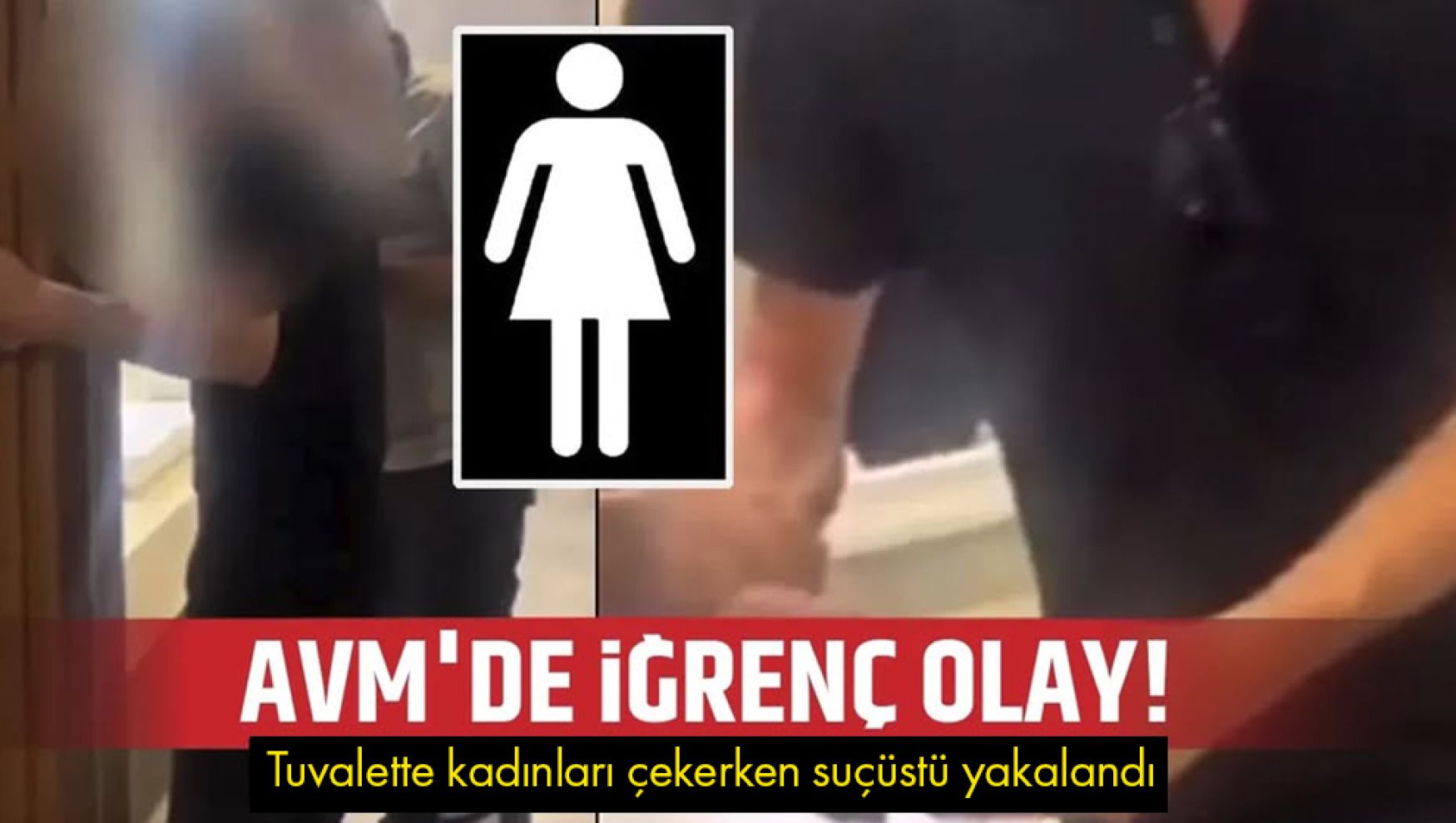 Bolu'da 14 Burda AVM tuvaletinde skandal olay