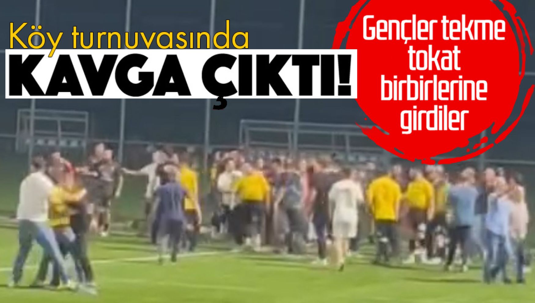 Yumrukların havada uçuştuğu kavgaya polis müdahale etti