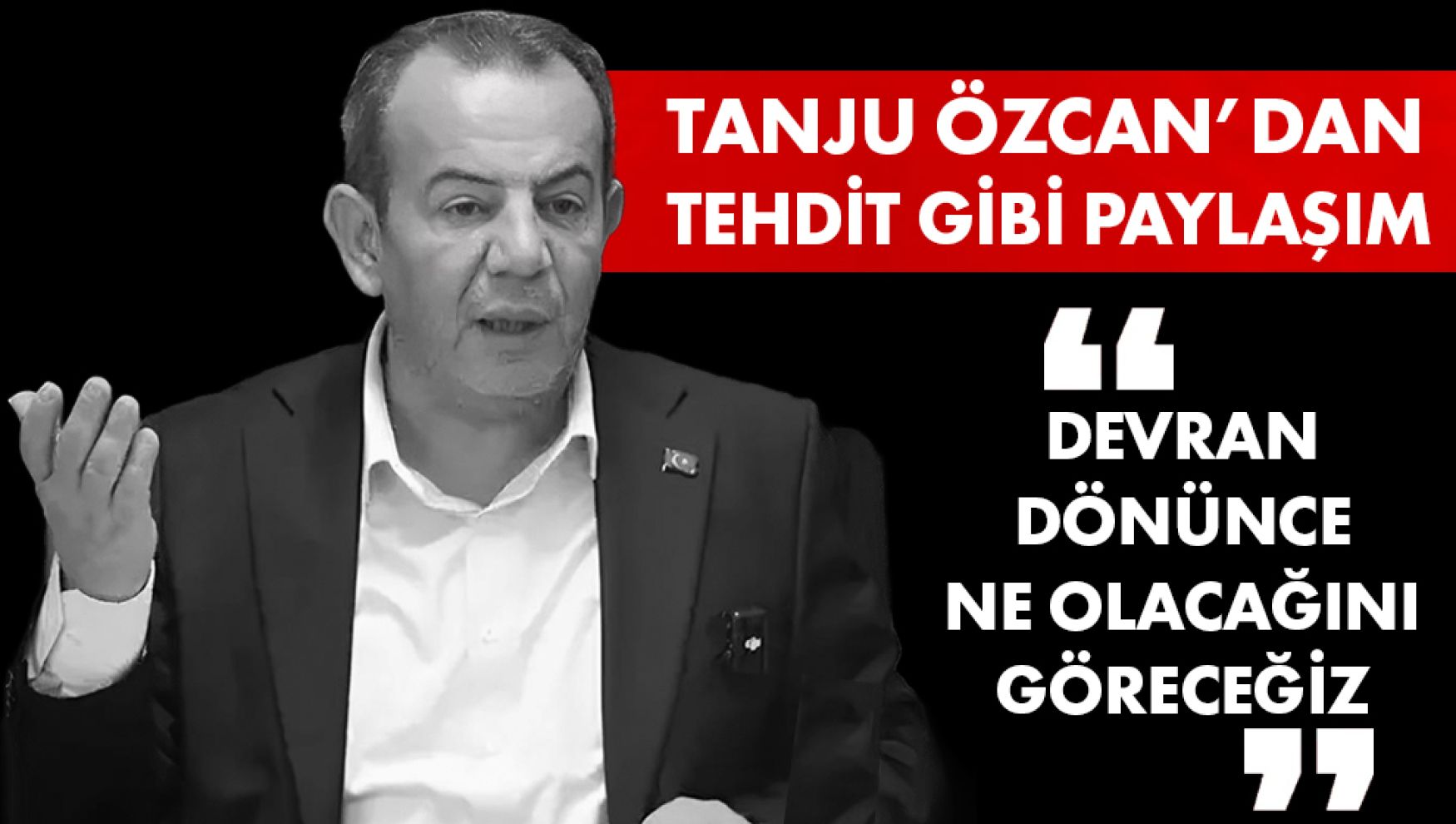 Tanju Özcan'dan sosyal medyada sert çıkış !