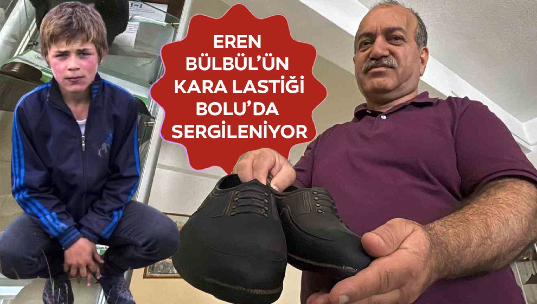 Eren Bülbül'ün giydiği kara lastik Bolu'da sergileniyor