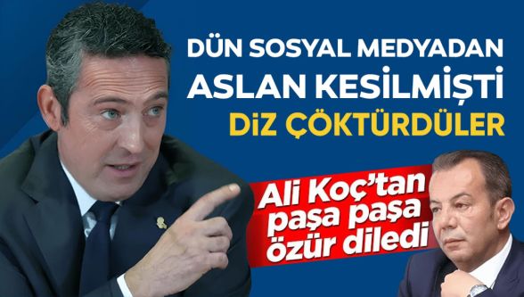 Tanju Özcan Ali Koç'tan özür diledi