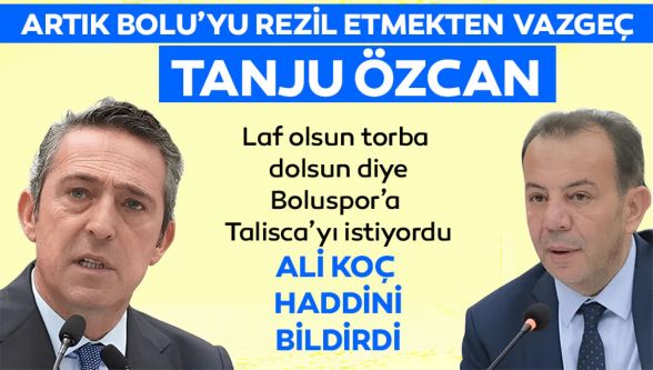 Tanju Özcan'a sosyal medyada had bildiren bildirene