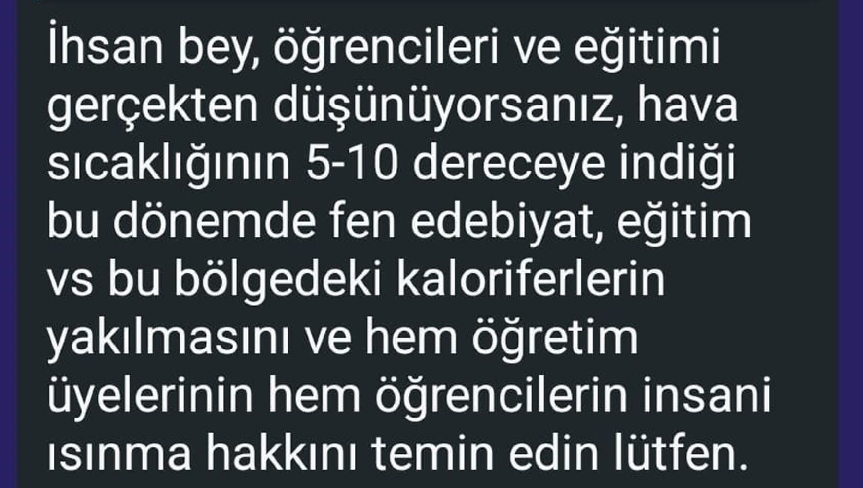 Üniversitede kalorifer krizi: Öğrenciler ve akademisyenler titrememek için dilekçe verdi
