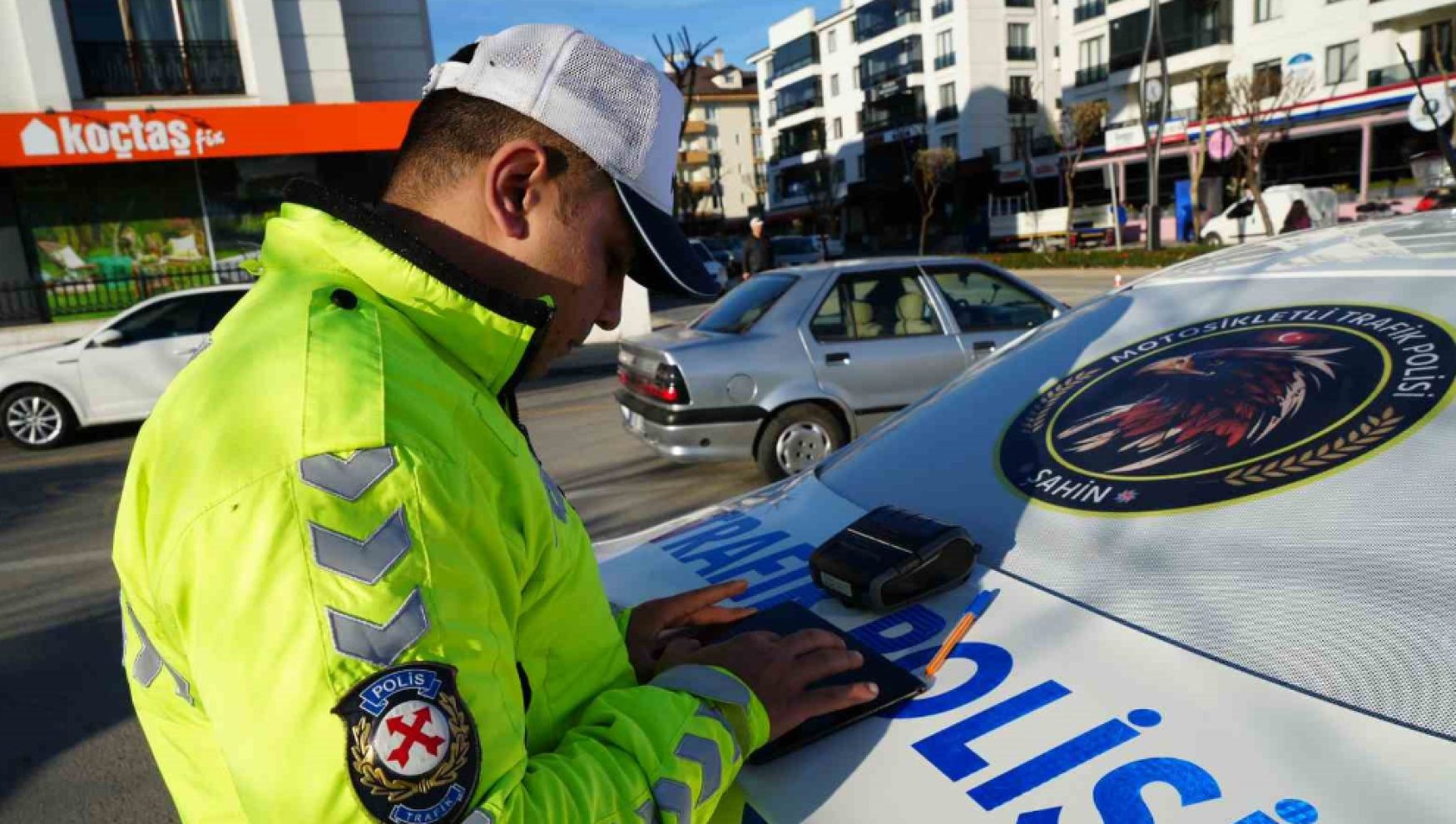 Bolu’da drondan kaçamayan motosikletliye 19 bin 527 lira ceza