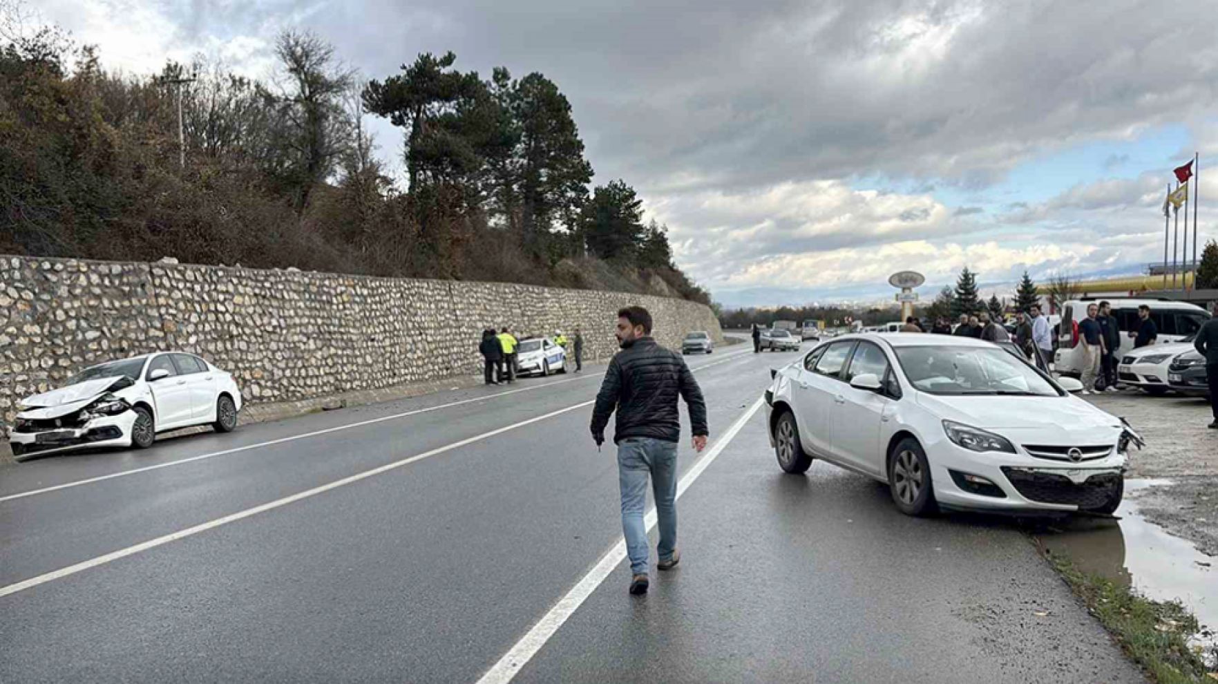 Bolu’da zincirleme kaza: 3 yaralı