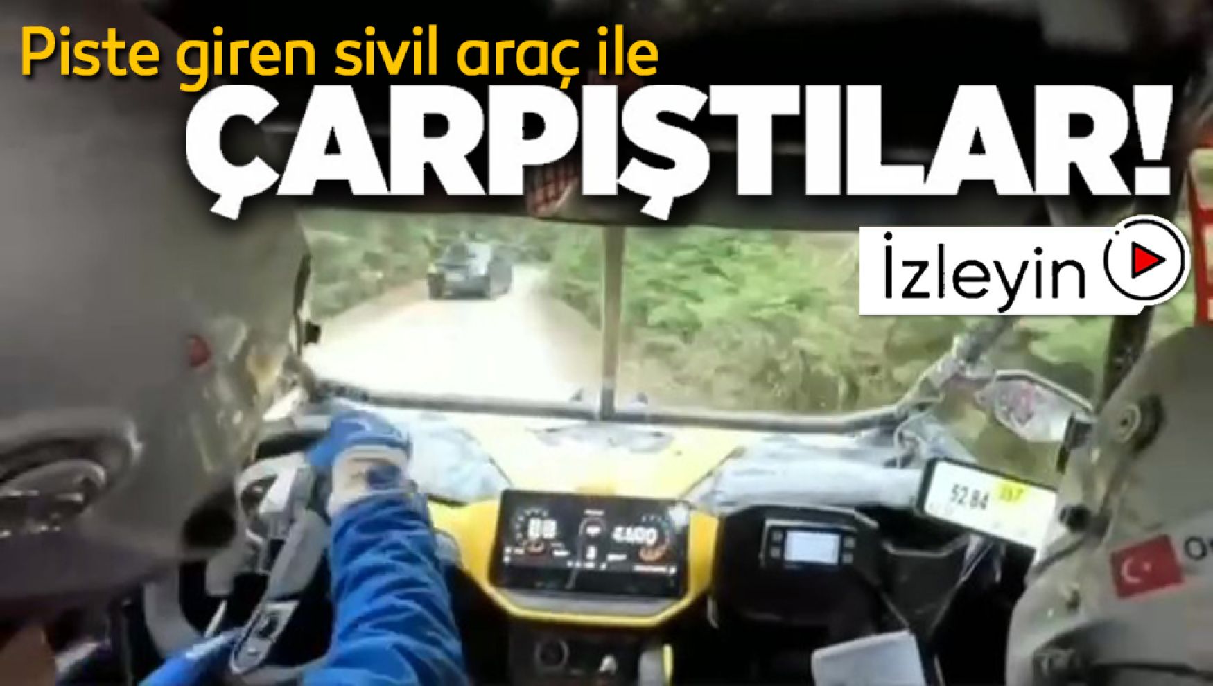 Baja Bolu yarışında sivil araç tehlikesi: Pilotlar kıl payı kurtuldu