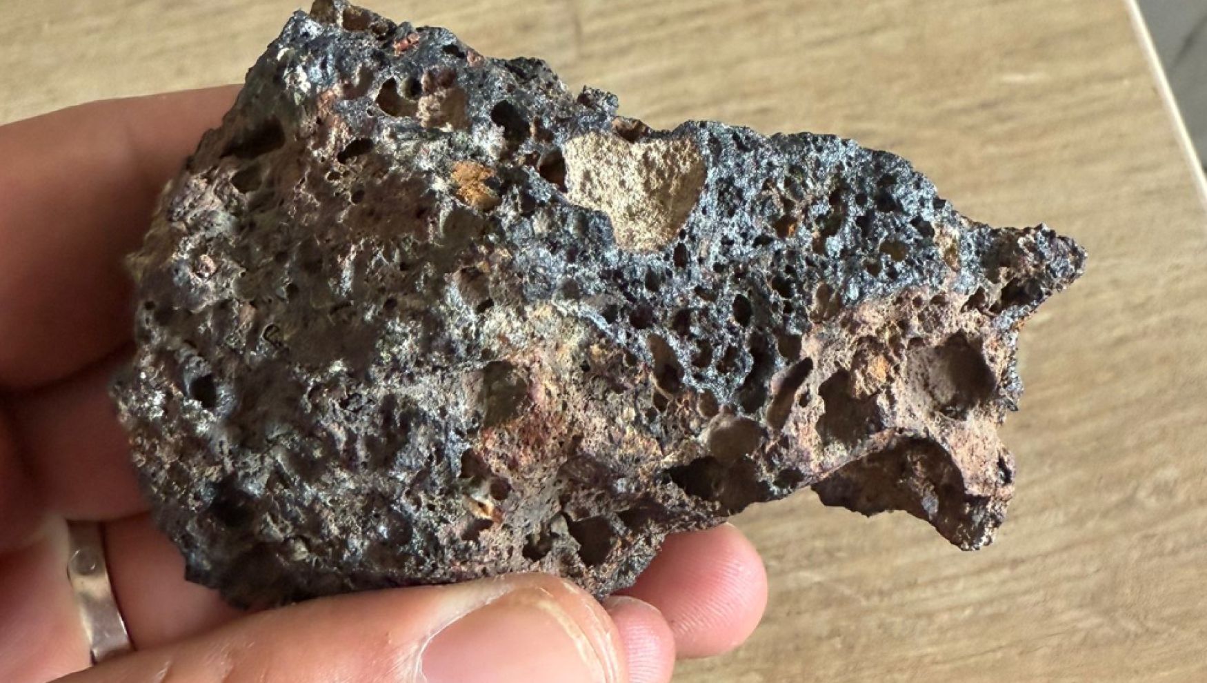 Mudurnu’da mantar ararken göktaşı buldu!