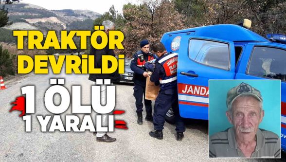 Bolu'nun Mudurnu ilçesinde traktör devrildi: 1 ölü, 1 yaralı