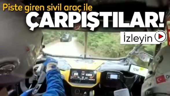 Baja Bolu yarışında sivil araç tehlikesi: Pilotlar kıl payı kurtuldu