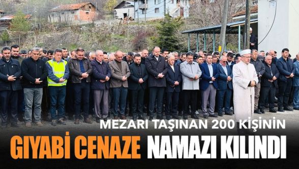 Tekke barajı için 200 naaş taşındı: Köy meydanında gıyabi cenaze namazı kılındı