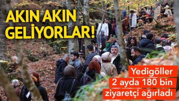 Yedigöller Milli Parkı sonbaharda 180 bin ziyaretçiyi ağırladı