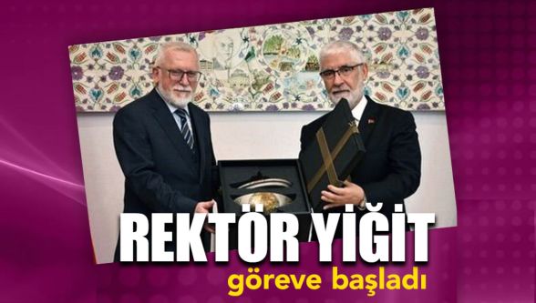 BAİBÜ'nün yeni rektörü Prof. Dr. Faruk Yiğit görevine başladı