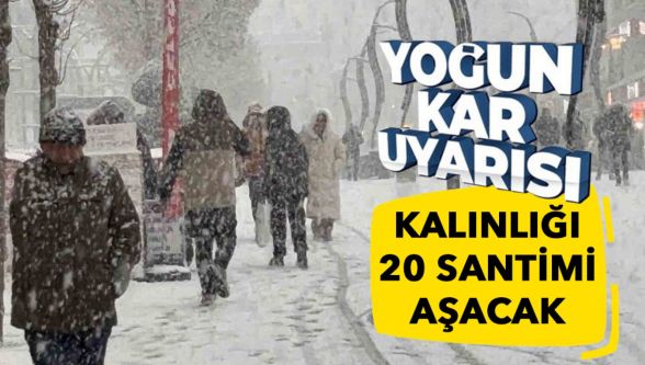 Bolu Valiliği'nden yoğun kar yağışı uyarısı