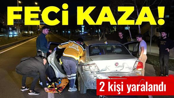 Bolu'da D-100'de iki otomobil çarpıştı: 2 yaralı