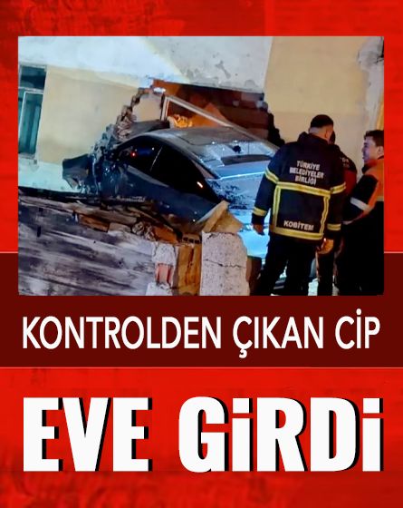 Baş dönmesi yaşayan sürücü, ciple evin duvarını yıkarak içeri girdi
