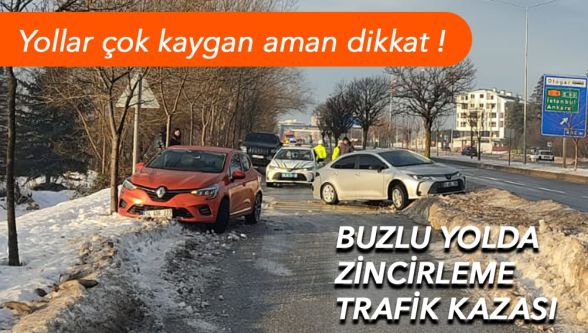 Bolu'da sabah saatlerinde buzlanma: Çok sayıda maddi hasarlı kaza