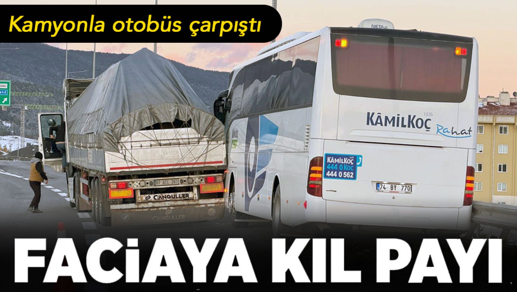 Bolu Batı Gişeleri'nde faciaya kıl payı