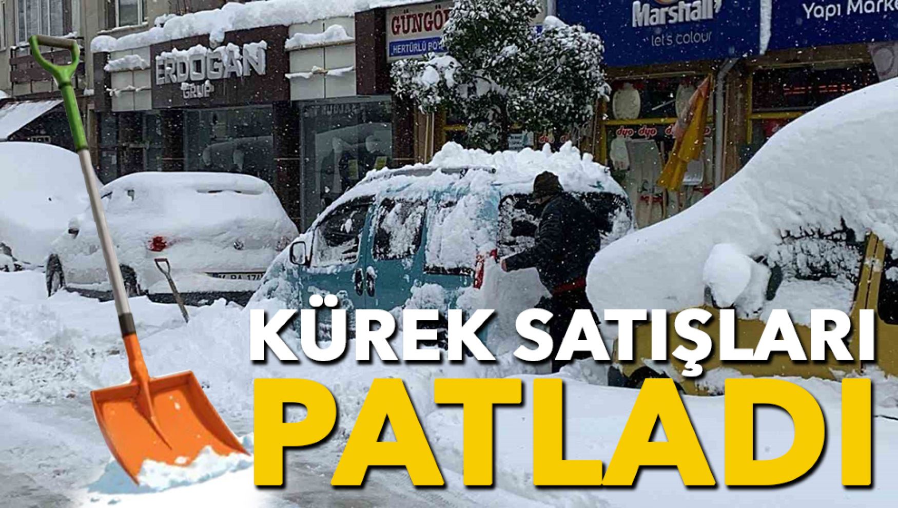 Bolu'da kar sonrası nalburlarda kürek kapışması yaşandı