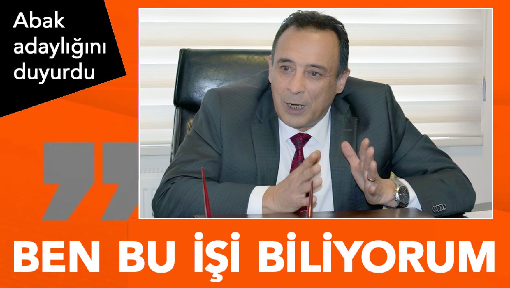 Murat Abak, Lokantacılar Odası Başkanlığına yeniden aday oldu