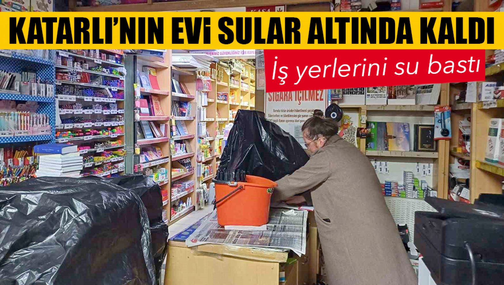 Yurt dışındaki ev sahibinin dairesinden akan su 6 esnafı mağdur etti