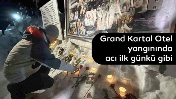 Grand Kartal Otel yangınında acı ilk günkü gibi: Aileler 03.17'de dilek fenerleri bıraktı