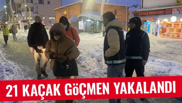 Bolu'da göçmen kaçakçılığı operasyonu: 21 düzensiz göçmen yakalandı
