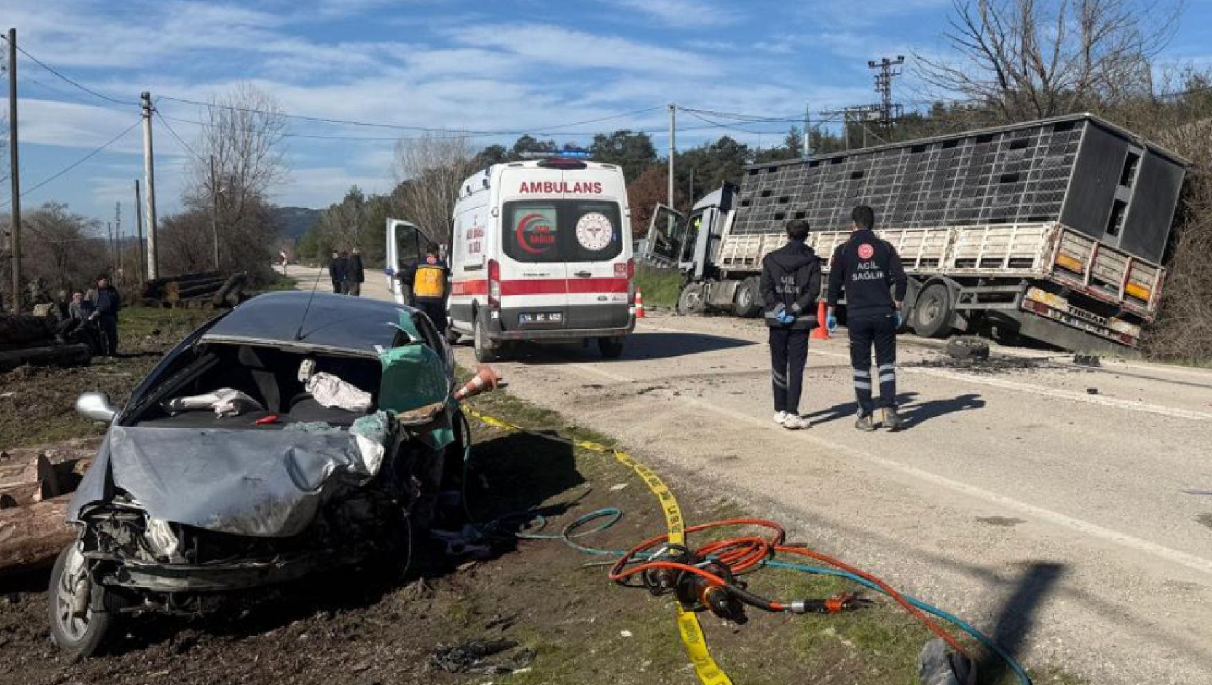Göynük’te tır ile otomobil çarpıştı: 1 ölü