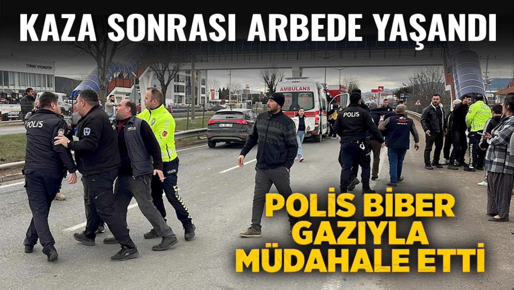 Bolu'da kaza sonrası arbede: 7 yaralı, 2 gözaltı