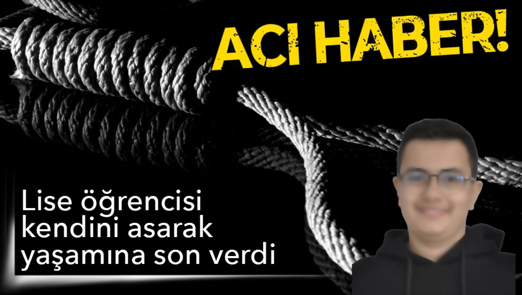 Kılıçarslan Mahallesi’nde lise öğrencisi intihar etti