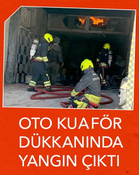 Bolu'da oto kuaför dükkanında çıkan yangın paniğe neden oldu
