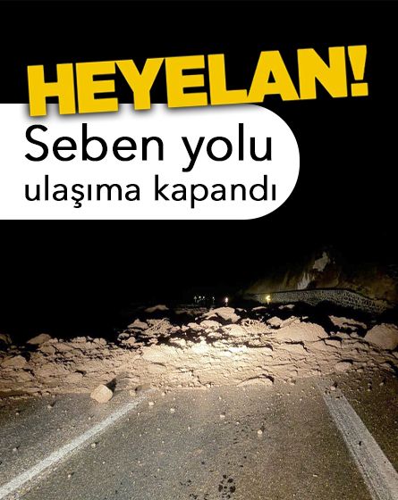 Seben yolunda heyelan alarmı: Ulaşım çift yönlü kapandı