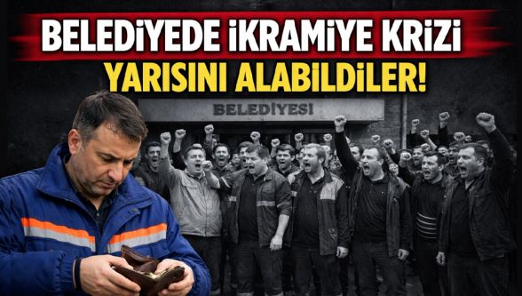 Bolu Belediyesi işçilerinden ikramiye tepkisi: “Yarısı yatırıldı”